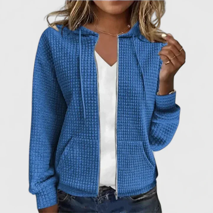 MILA – WAFFLE RITS HOODIE