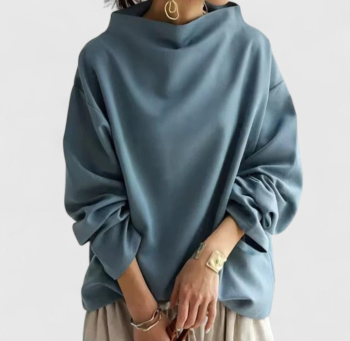 KIMBERLY – CHIQUE TRUI MET MOCK-NECK