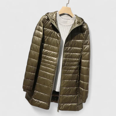 SOFIA – GEWATTEERDE HOODED JAS
