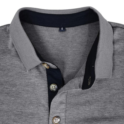 Kavin™ | Heren shirt lange mouw in Effen Kleur