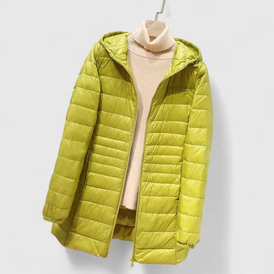 SOFIA – GEWATTEERDE HOODED JAS