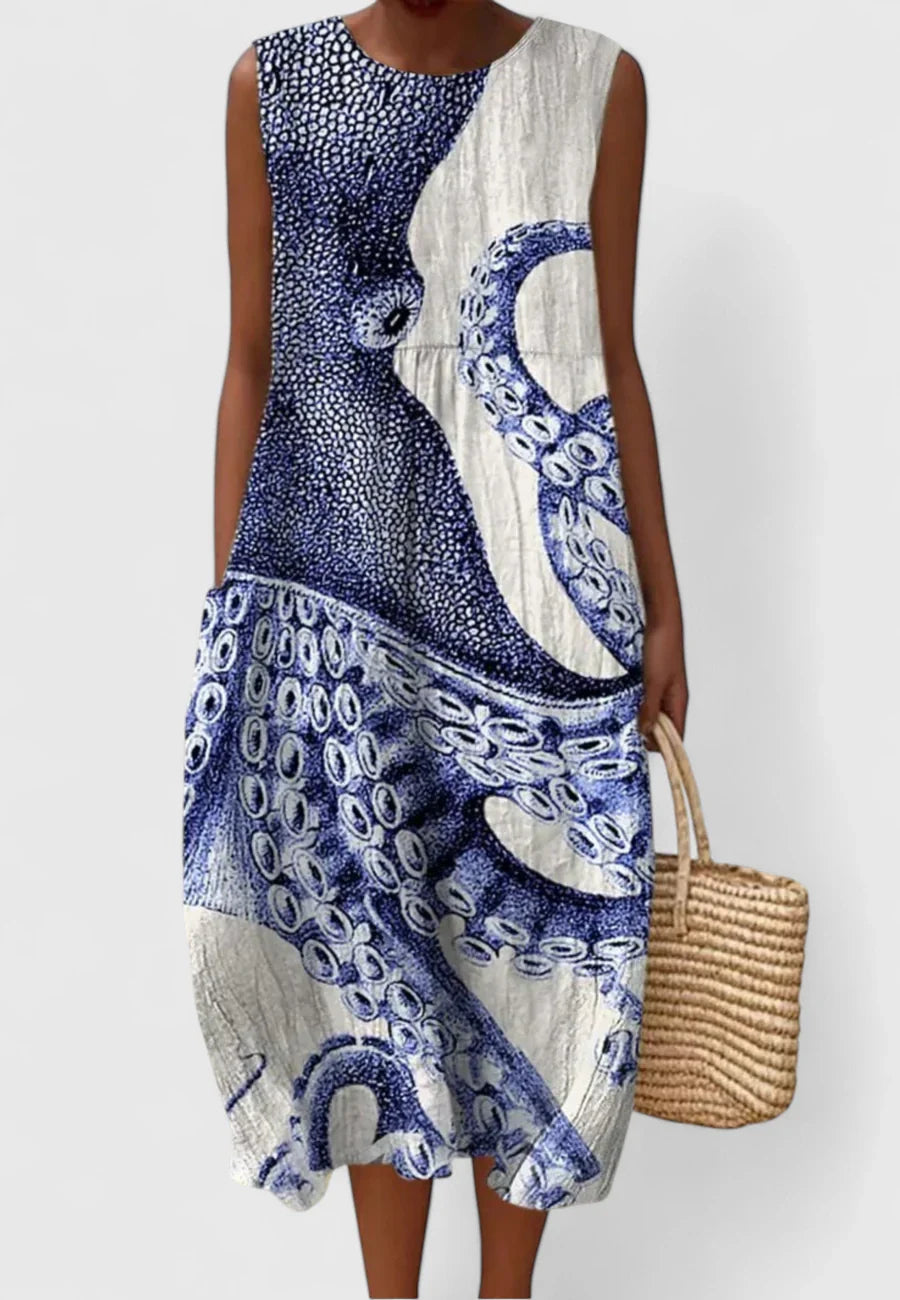 ELENA – OCEAAN BREEZE MIDI JURK