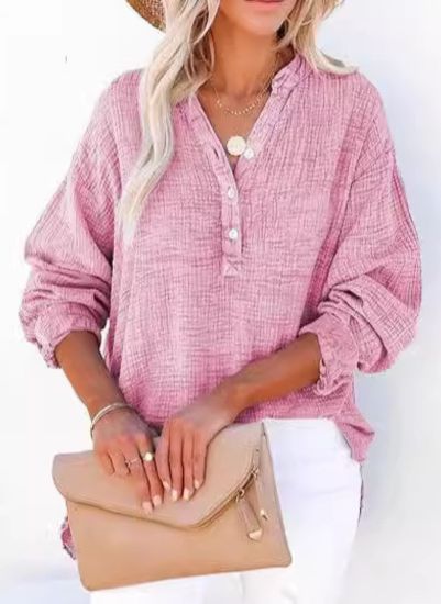 ODETTE – ONTSPANNEN ELEGANTIE BLOUSE MET KNOPEN