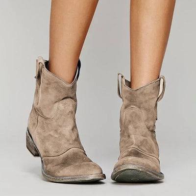Kristel™ | Vintage cowboy enkellaarsjes
