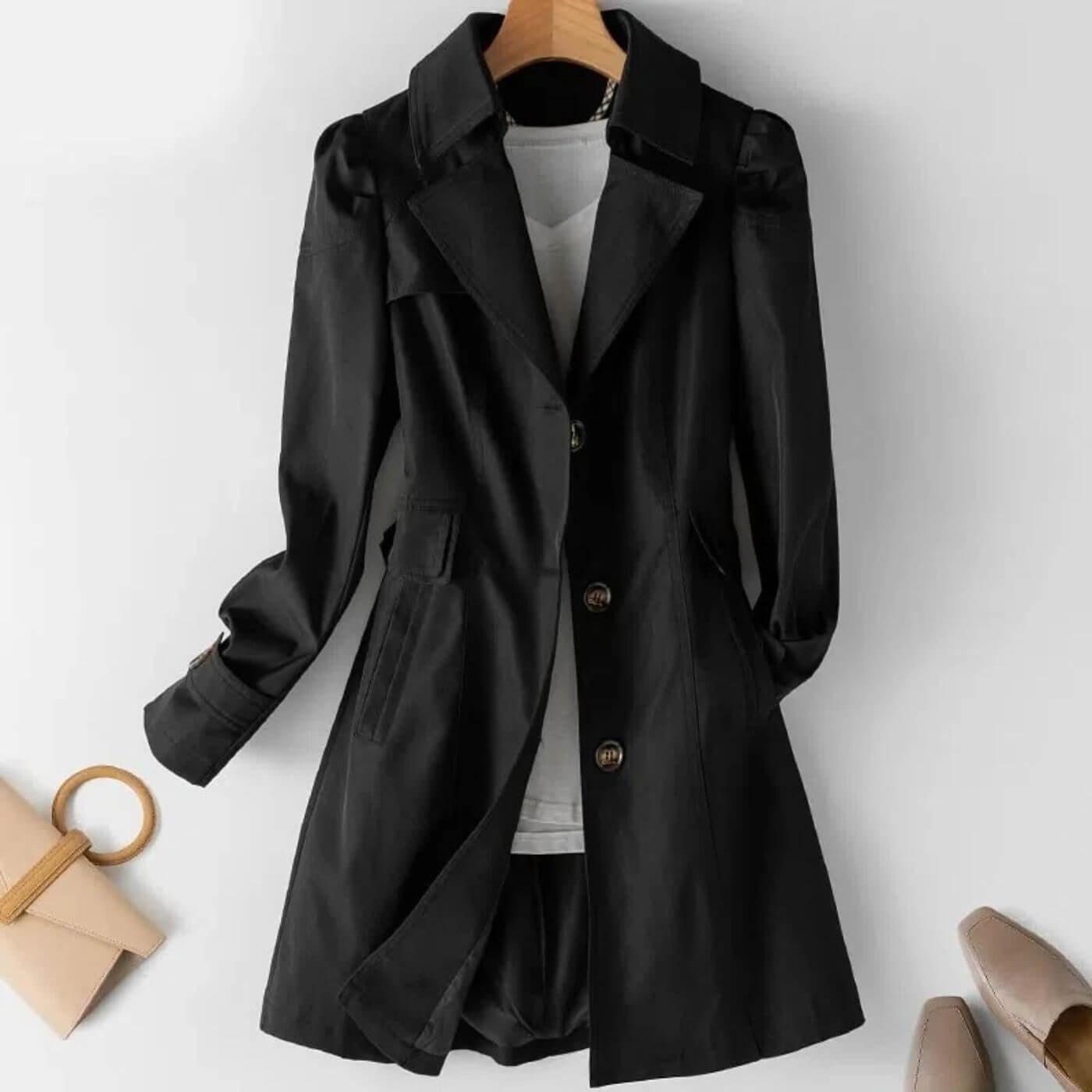 Ynte™ | Klassieke trenchcoat