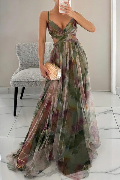 Giselle™ | Betoverende Maxi-jurk met Bloemenprint