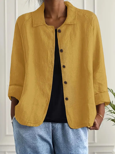 KENDRA – CASUAL BLOUSE-JAS MET KNOOPSLUITING