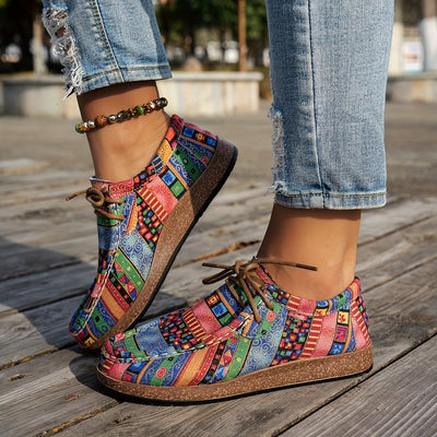 ADELINE – LEVENDIGE PATCHWORK COMFORT SNEAKERS
