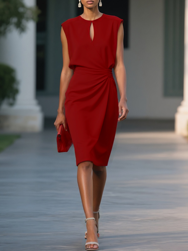 MELISSA – ELEGANTE GEDRAPEERDE JURK