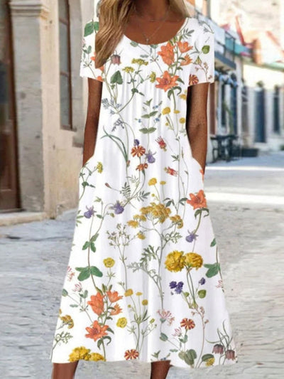 LORENA – FLORALE A-LINE JURK