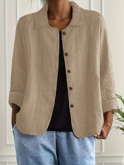 KENDRA – CASUAL BLOUSE-JAS MET KNOOPSLUITING