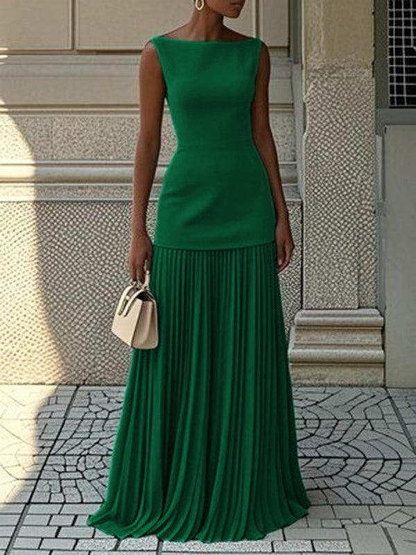 JULIET – TIJDLOZE ELEGANTIE MOUWLOZE MAXI-JURK