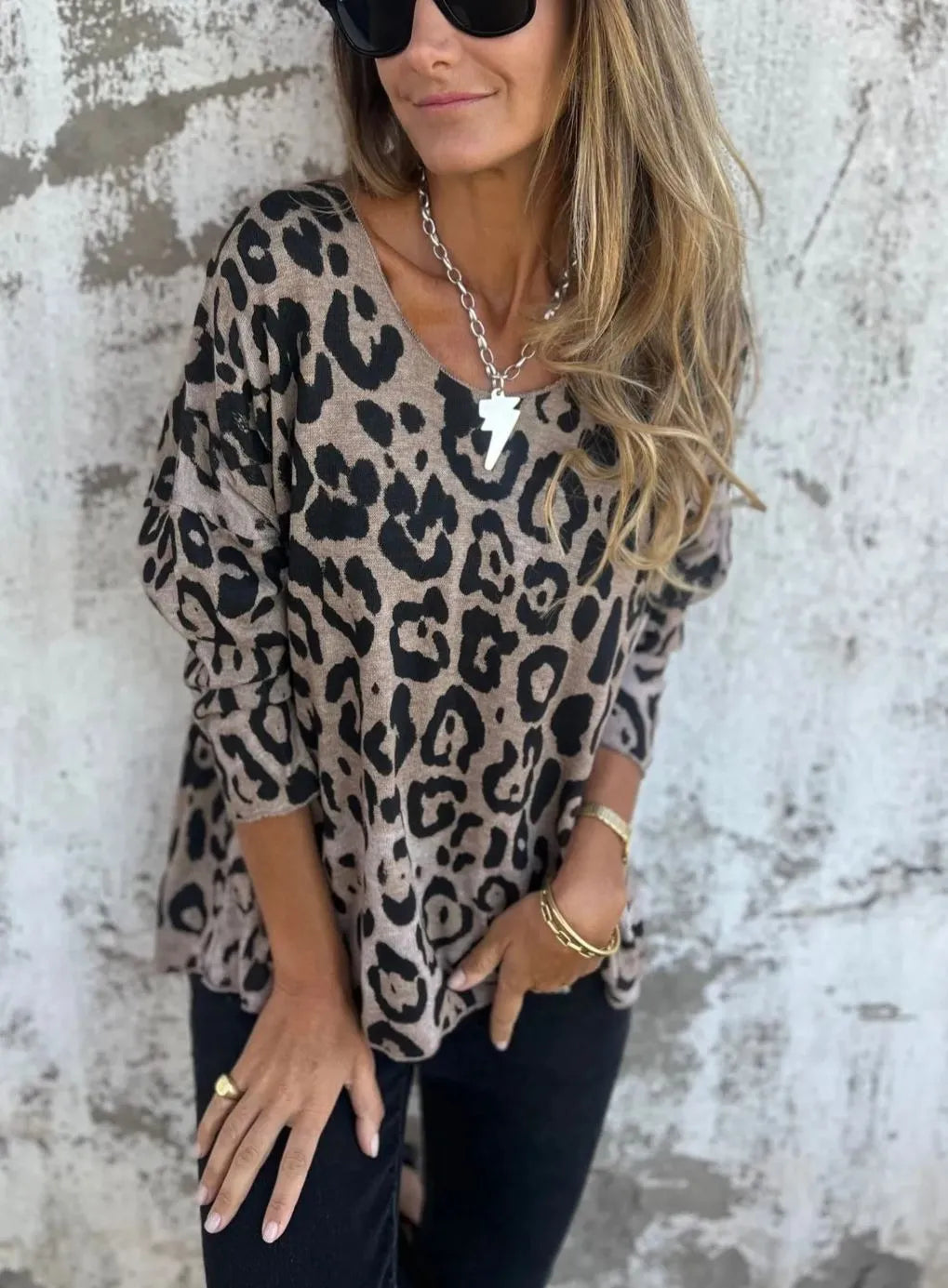 Silje™ | TRUI MET DIERENPRINT