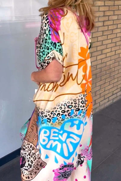 SIENNA – SHIRTJURK MET GEDURFDE PRINTMIX