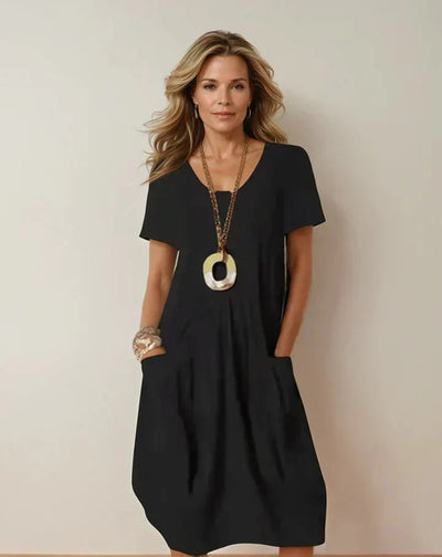Amalia™ | LOSSE VLOEIENDE CASUAL JURK