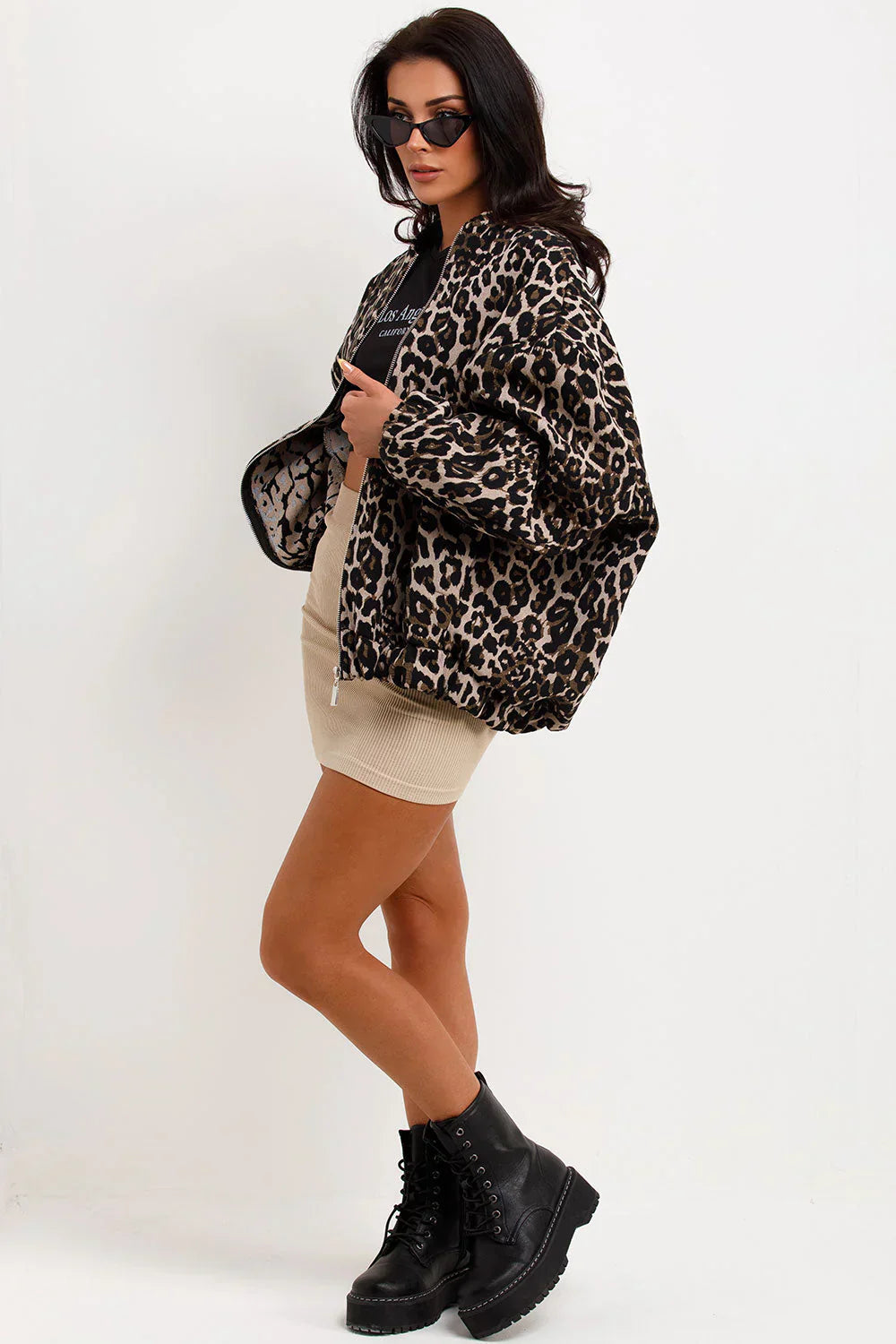Karlijn™ | Luipaard Bomberjack