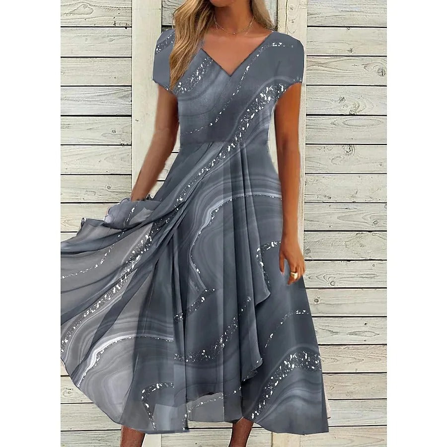 Josefien™ | V-hals Midi Jurk