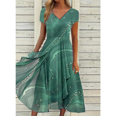Josefien™ | V-hals Midi Jurk