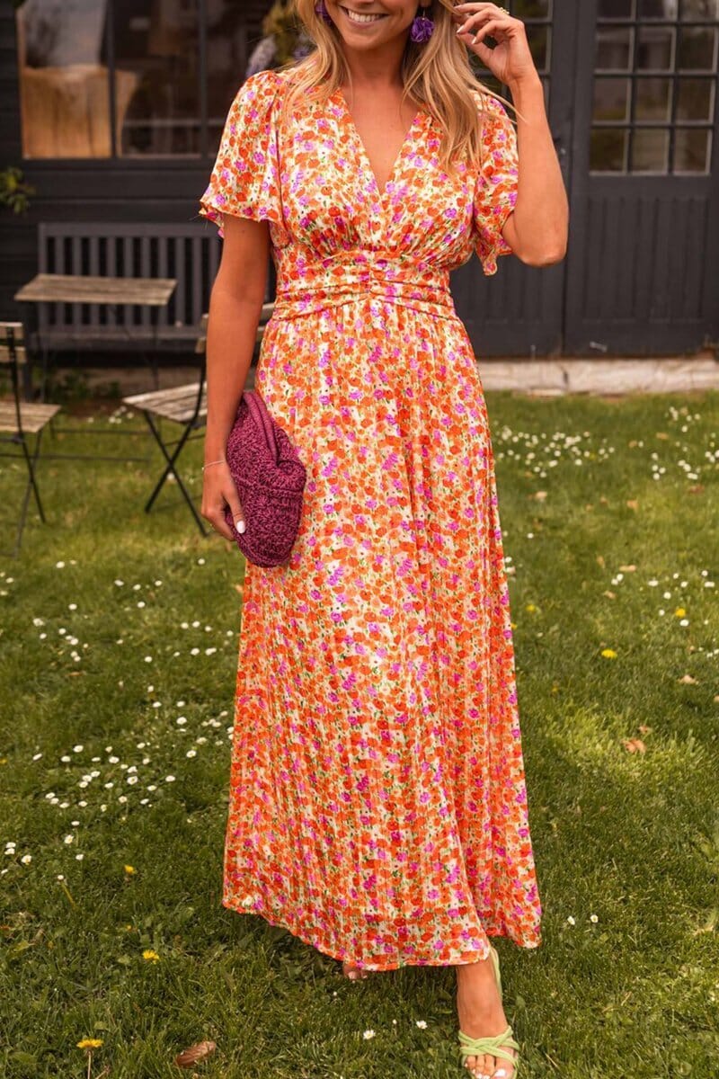Lilian™ | Elegante Maxi-jurk met V-hals