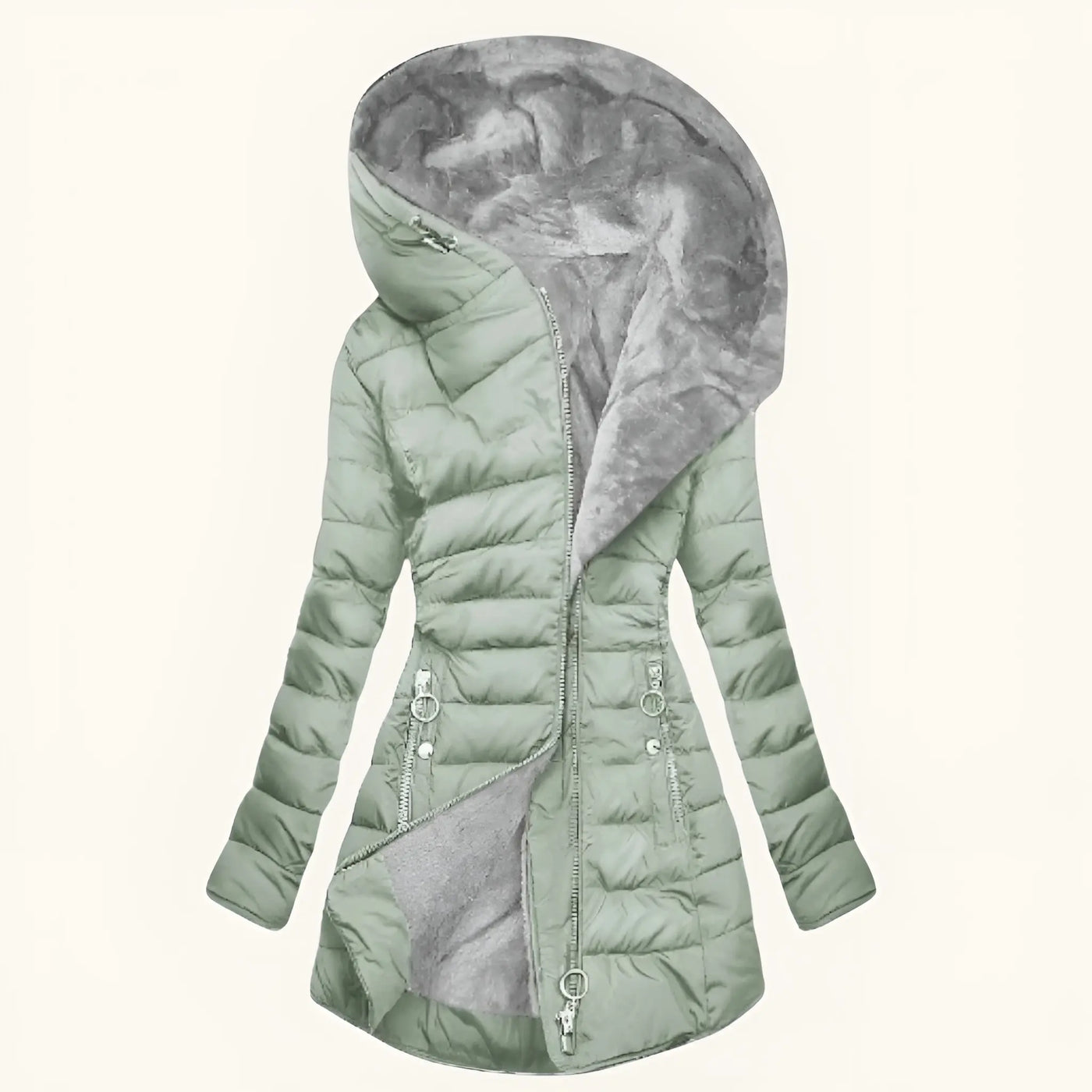 VALERIA – ELEGANTE WINTERJAS MET CAPUCHON
