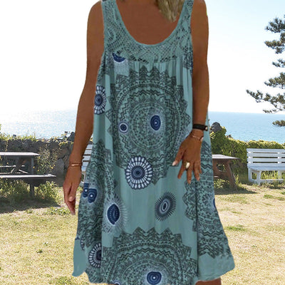 MARISSA – KUSTBRIES MOUWLOZE MIDI JURK