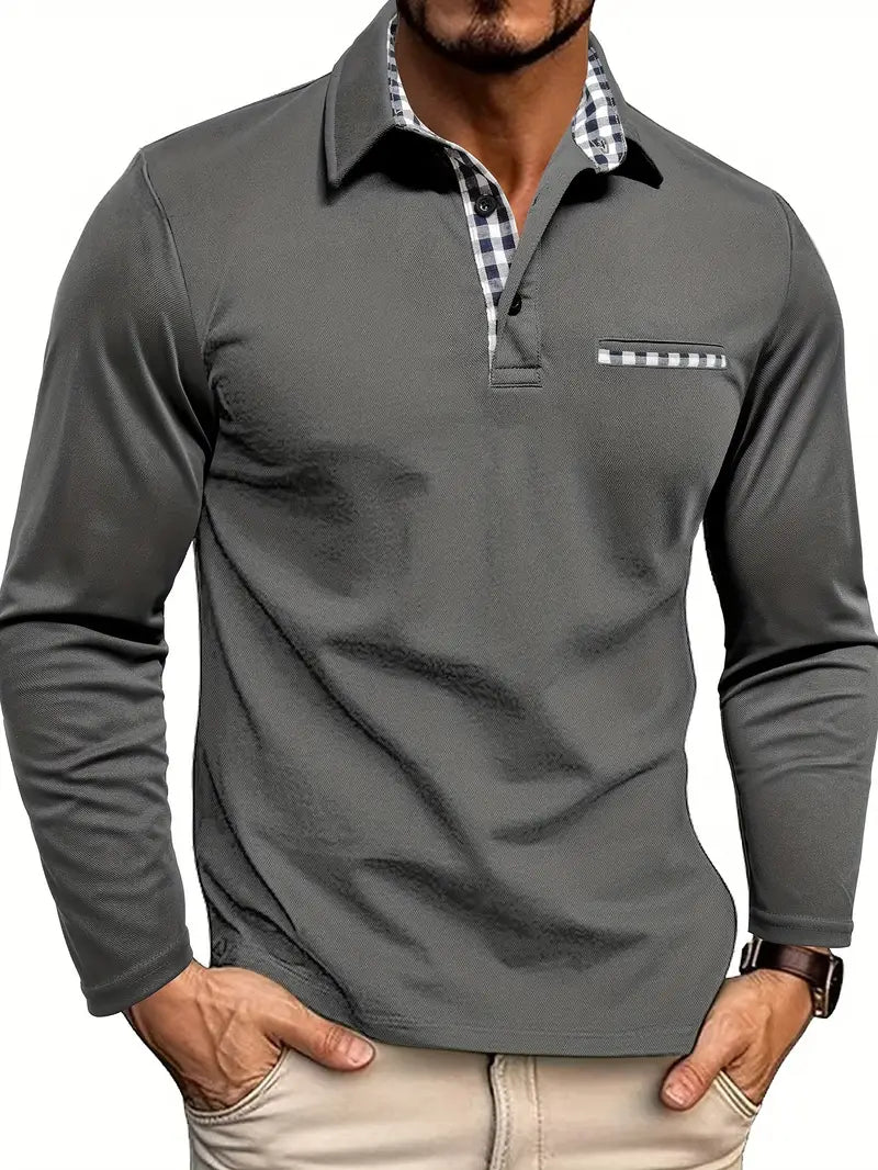 JOHNNY – KLASSIEKE LANGE MOUW POLOSHIRT